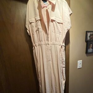 Nine West Utility Jumpsuit ~ Plus Size (2XXL) Cream